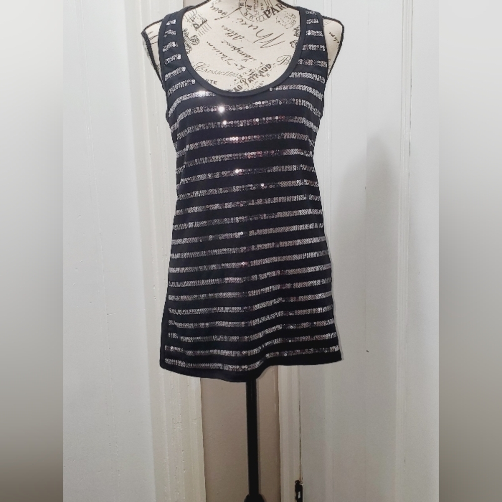 Sequined Racer Back Tank Top 🌴 - Picture 5 of 6